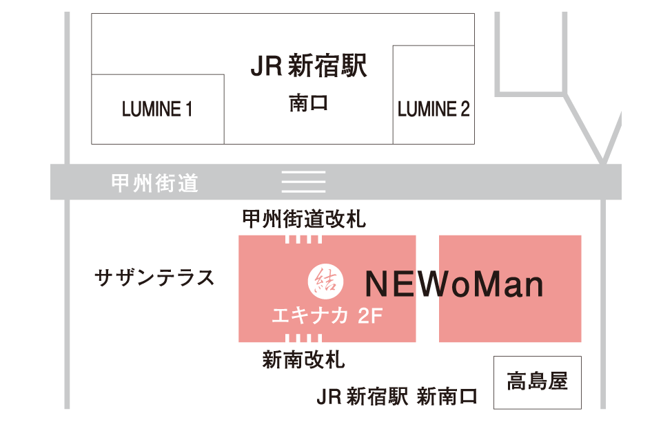 NEWoMan店マップ